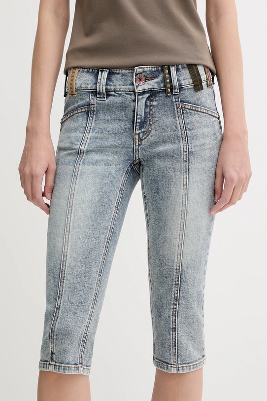 Miss Sixty pantaloni scurți jeans low albastru 6S2JJ1250T