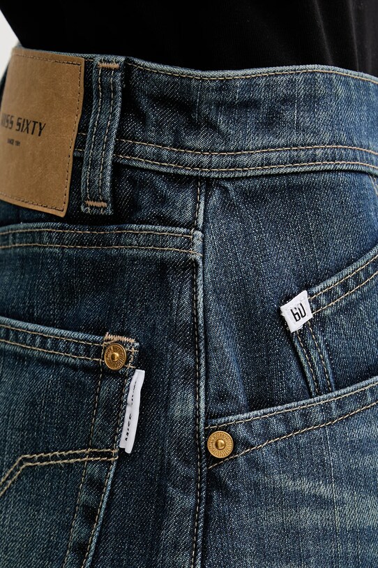 Miss Sixty szorty jeansowe niebieski 6S2JJ3320T