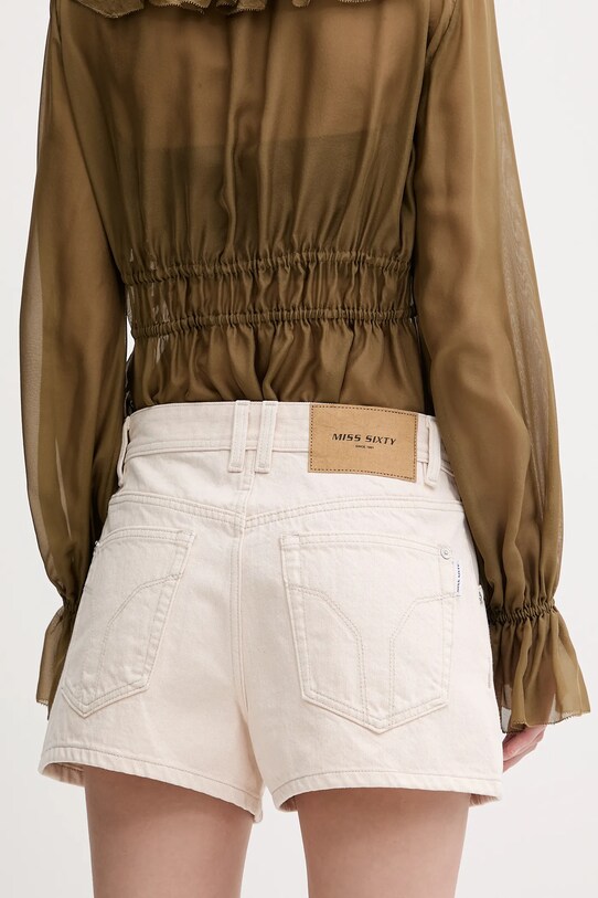 Odzież Miss Sixty szorty jeansowe 6S2JJ3330T beżowy
