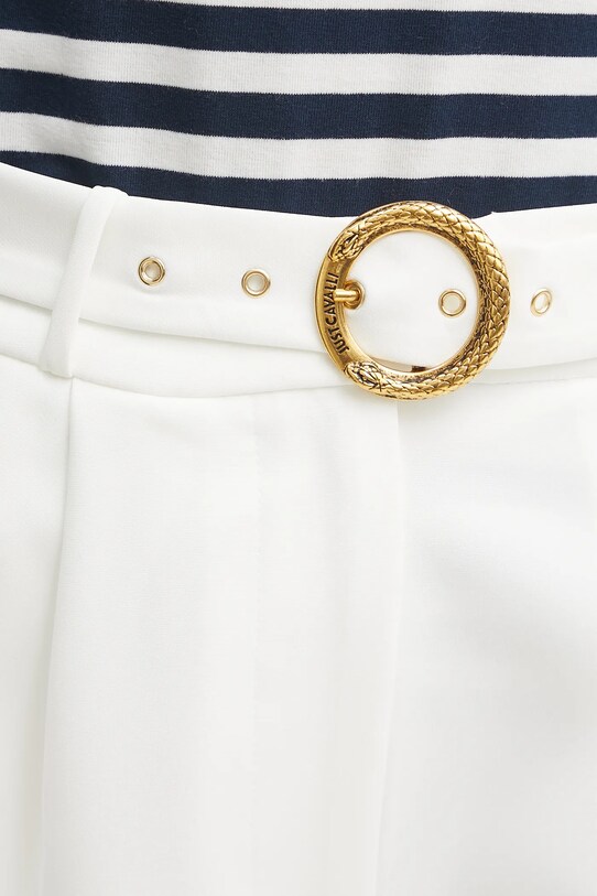 Just Cavalli pantaloni scurti alb 78PAD142.N0450