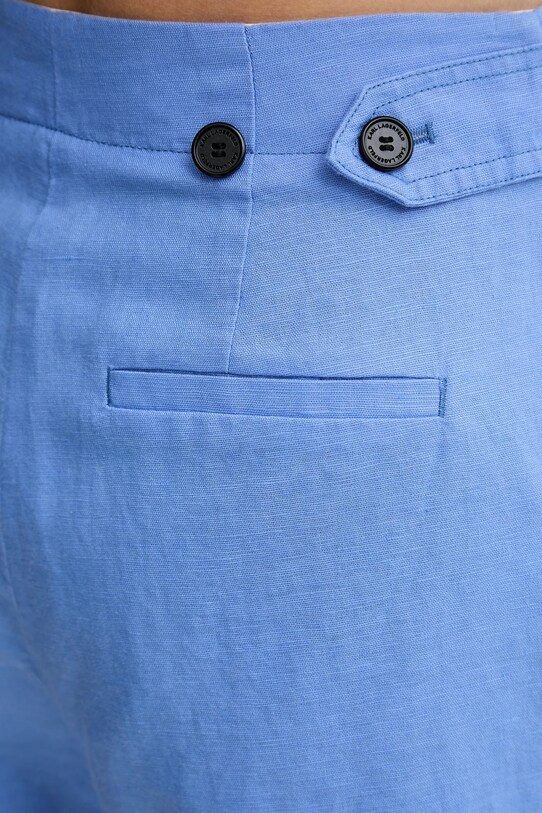 Karl Lagerfeld pantaloni scurți din in violet A2W10015
