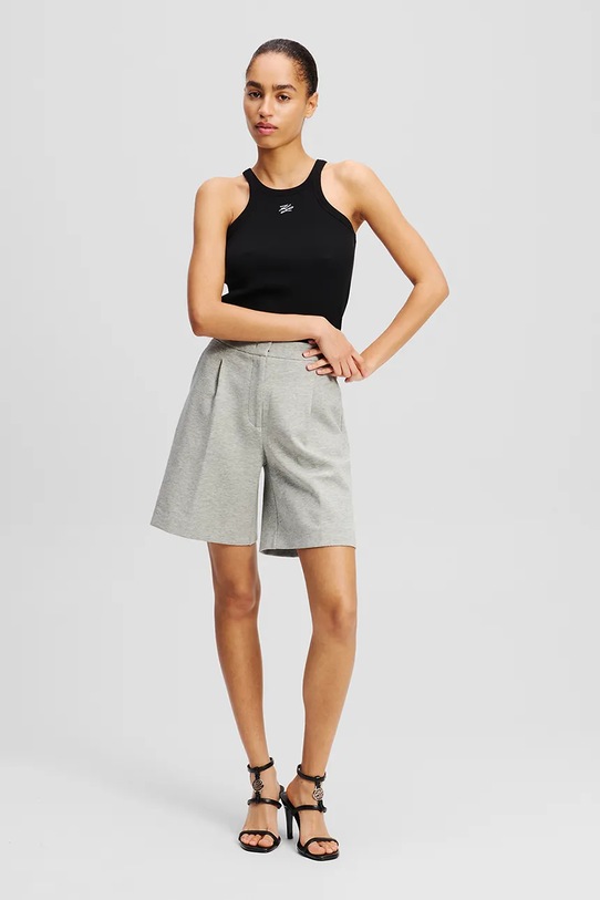 Шорты Karl Lagerfeld трикотаж серый A2W10154