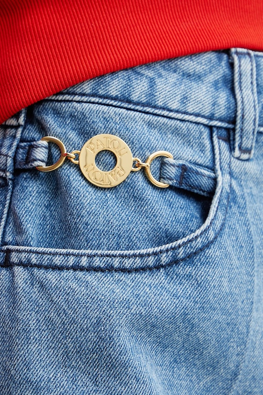 Одежда Хлопковые джинсовые шорты Patou TR0350216 голубой