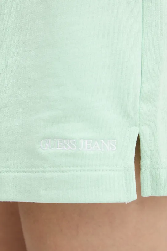 Памучен къс панталон Guess Jeans зелен W5GD0O.K68I4