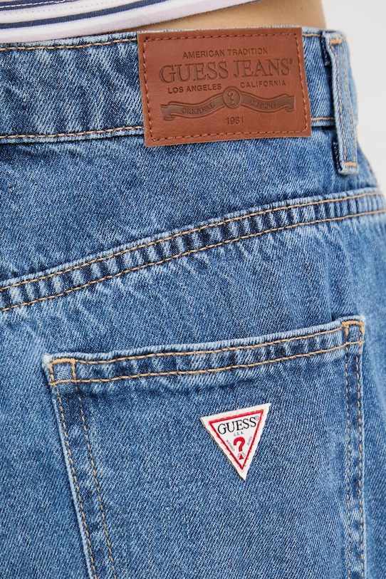 Traper kratke hlače Guess Jeans plava W5GD0S.D5O13