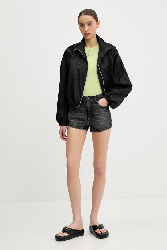 Džínové šortky Guess Jeans W5GD0Y.D5M71 černá SS25