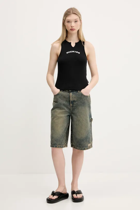 Dickies szorty jeansowe DK0A4Z85K581 zielony SS25