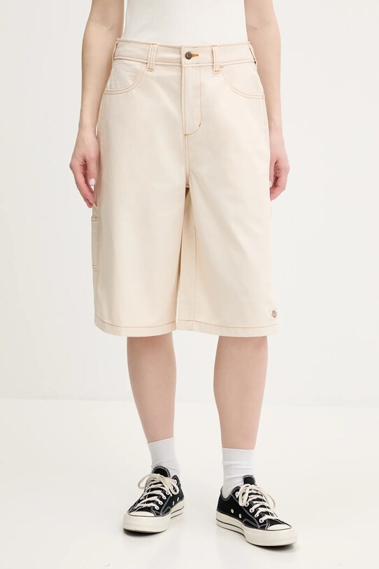 Dickies pantaloncini in cotone alta beige DK0A4Z85F901