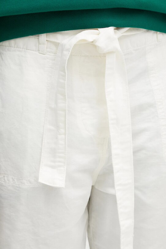 Лляні шорти Napapijri N-Nice білий NP0A4IEX2061