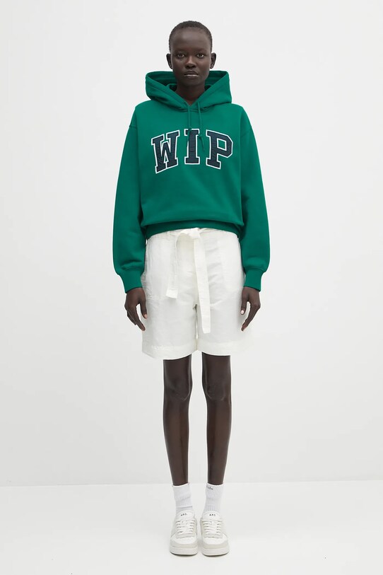 Лляні шорти Napapijri N-Nice NP0A4IEX2061 білий