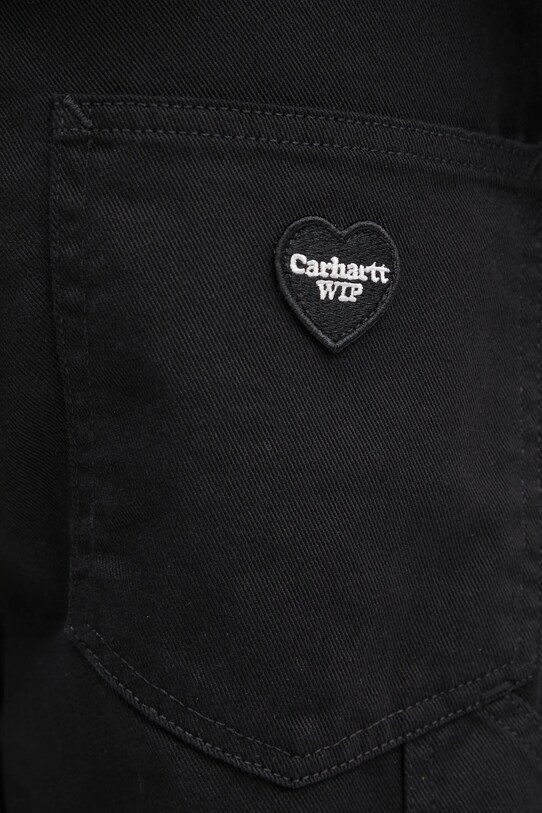 Džínové šortky Carhartt WIP Drewe Short černá I034834.8902