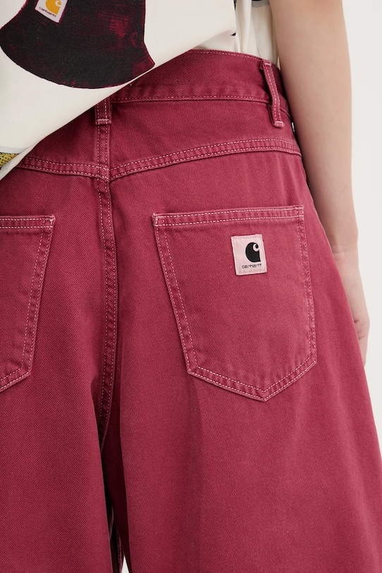 Carhartt WIP pantaloni scurți jeans Brandon Short rosu I034839.8844J