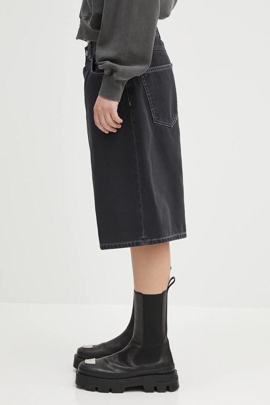 Carhartt WIP pantaloni scurți jeans Brandon Short I034839.894J negru SS25