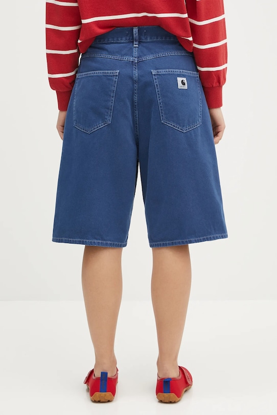 Дънков къс панталон Carhartt WIP Brandon Short I034839.E74J тъмносин SS25