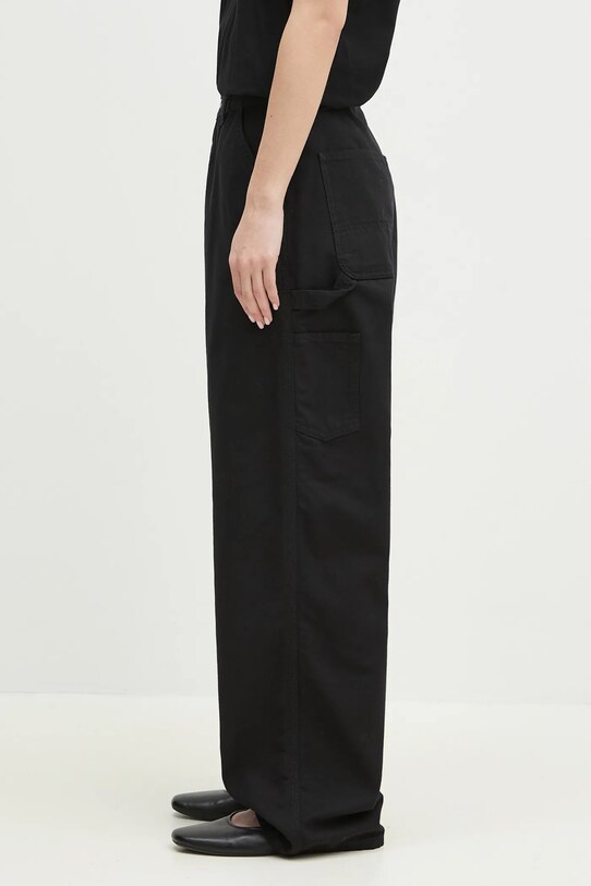 Бавовняні штани Carhartt WIP Brandon Single Knee Pant I034880.8902 чорний SS25