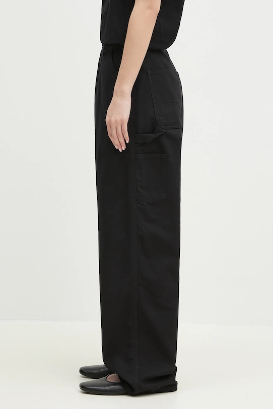 Бавовняні штани Carhartt WIP Brandon Single Knee Pant I034880.8902 чорний SS25