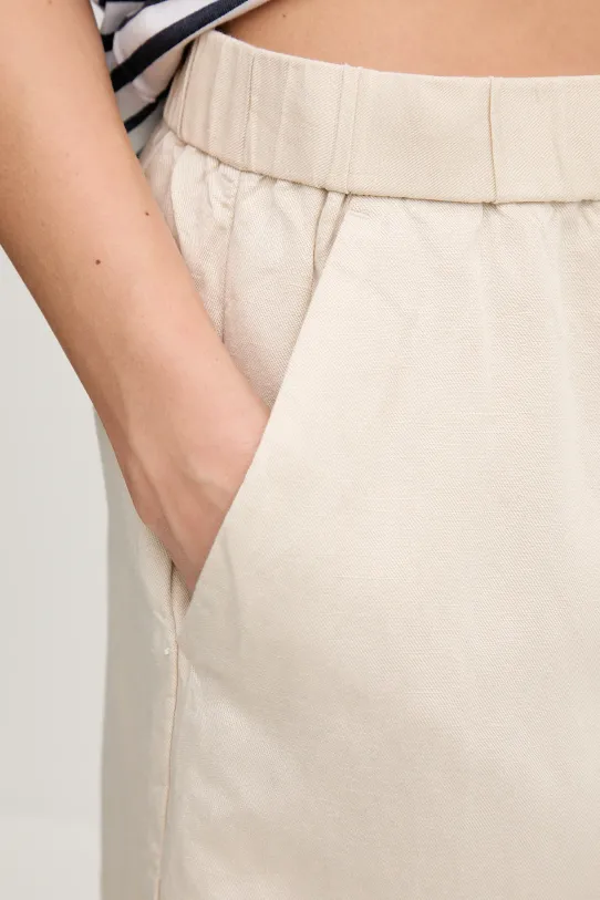 Gant szorty lniane 4020116 beżowy