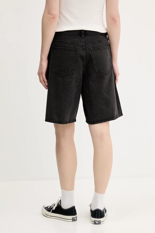 Îmbrăcăminte Abercrombie & Fitch pantaloni scurți jeans KI149.5120.975 negru