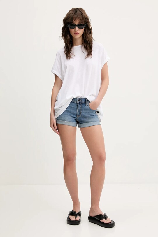 Rifľové krátke nohavice Hollister Co. KI349.5177.278 modrá SS25
