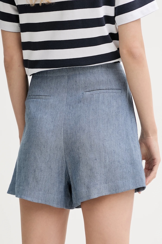 Abbigliamento Theory pantaloncini in lino P0303201 blu
