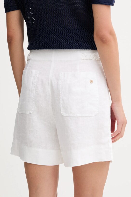 Odzież Pedro del Hierro szorty lniane 2459132 biały