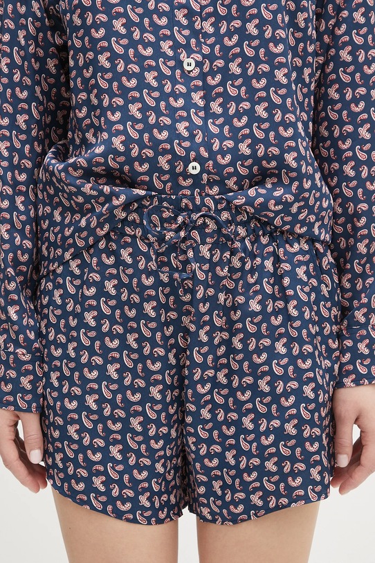 A.P.C. szorty Short Audrey granatowy VIALN.F10208