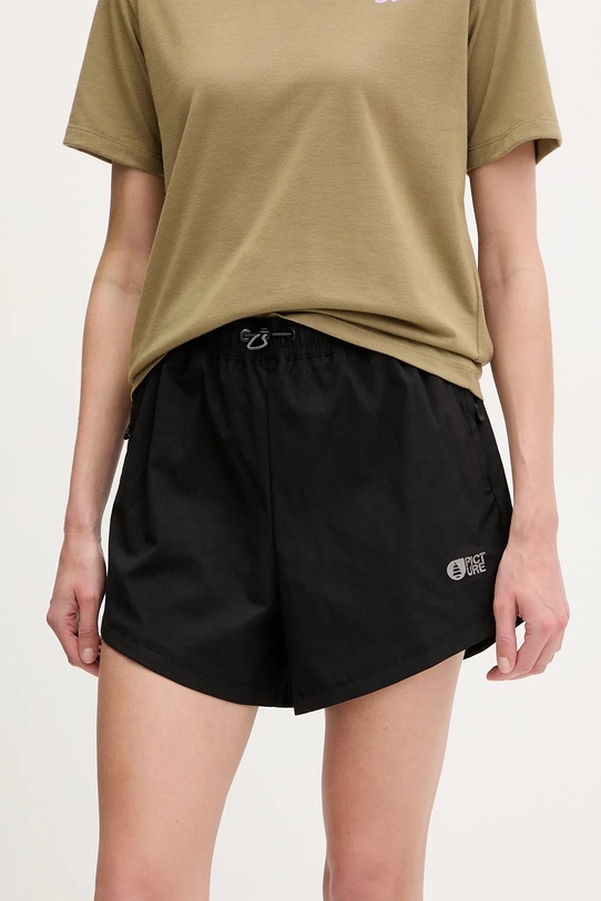 Picture szorty outdoorowe Oslon z elastanem czarny WSH0102