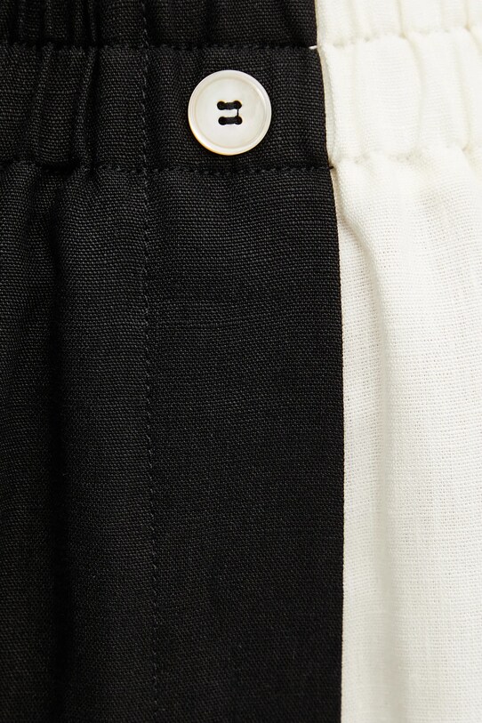 Lněné kraťasy Forte Forte černá 13830bis.my.pants