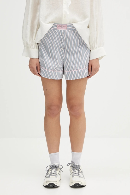 Σορτς GANNI Yarn Dyed Stripe Elasticated
