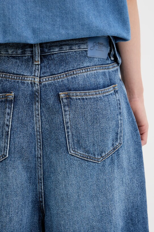 Джинсові шорти GANNI Light Denim темно-синій J1702