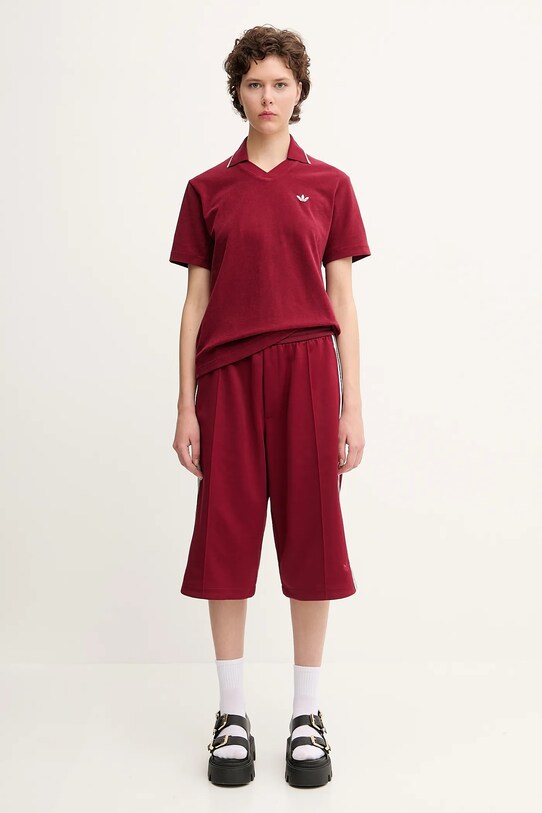 Къс панталон adidas Originals x Wales Bonner Track Track JM8211 червен