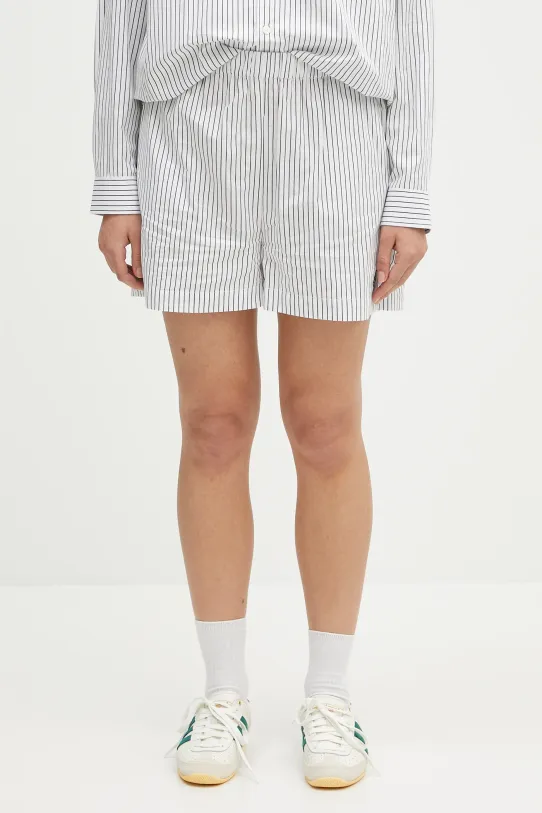 Хлопковые шорты Sporty & Rich Src Poplin узор белый SH012606302ST71