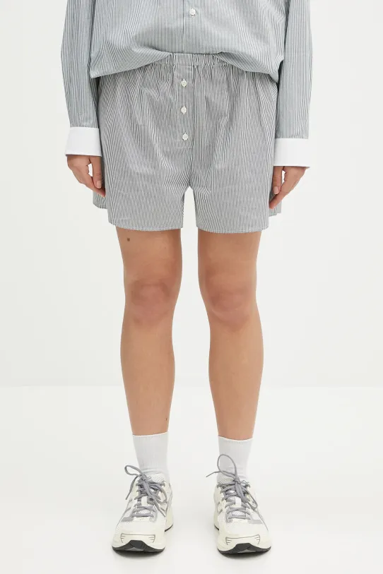 Памучен къс панталон Sporty & Rich Src Mini Boxer Short памук зелен SH035606302ST71