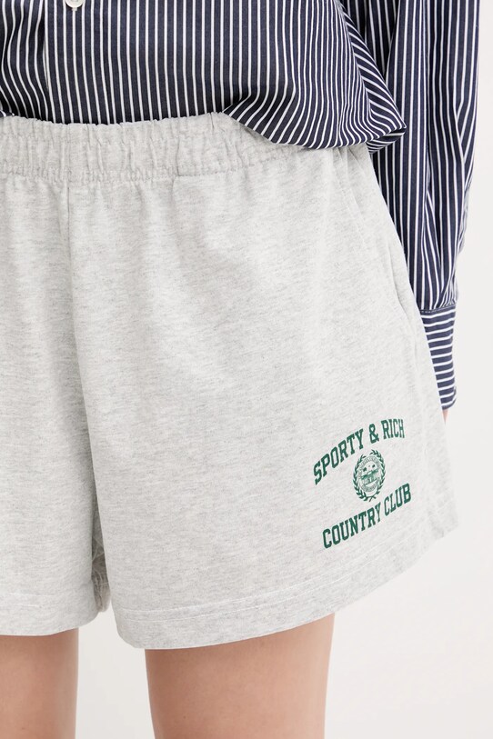 Σορτς Sporty & Rich Varsity Crest Disco Short γκρί SH037606218GY03