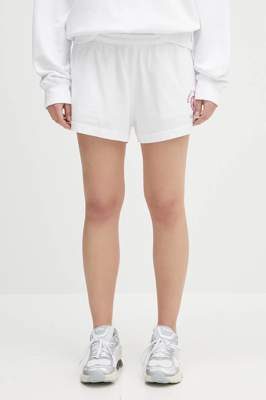 Хлопковые шорты Sporty & Rich California Emblem Disco Short печать белый SH037606508WH01