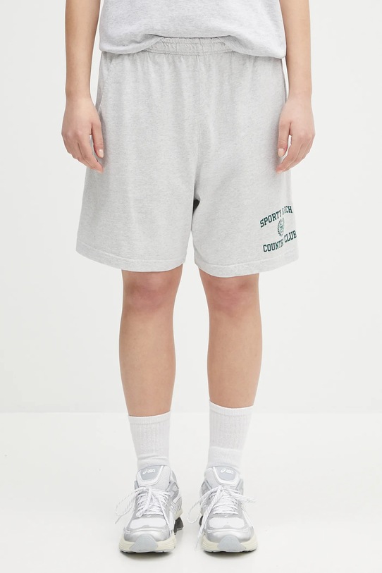 Σορτς Sporty & Rich Varsity Crest Gym Short άλλο γκρί SH039606218GY03