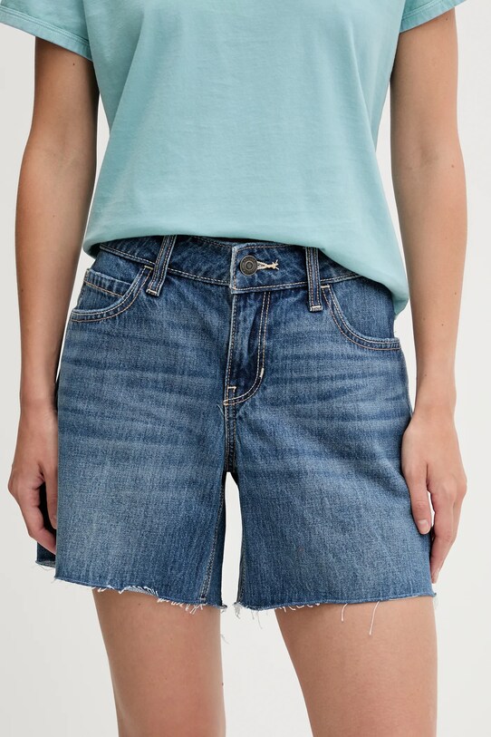 Hollister Co. szorty bawełna niebieski KI349.5169.276
