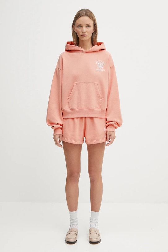 Sporty & Rich szorty California Emblem Soft Disco SH052625218P141 różowy