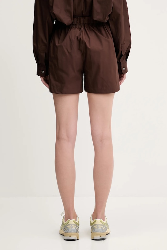 Odzież Sporty & Rich szorty bawełniane H&W Crest Poplin SH012612241BR03 brązowy