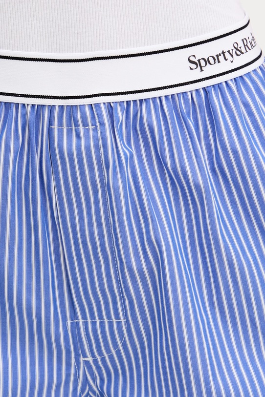 Хлопковые шорты Sporty & Rich Serif Logo голубой SH015612300ST02
