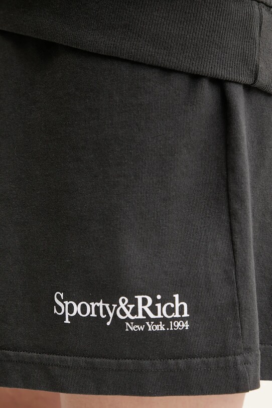 Βαμβακερό σορτσάκι Sporty & Rich Hwcny Gym γκρί SH039622016BA02
