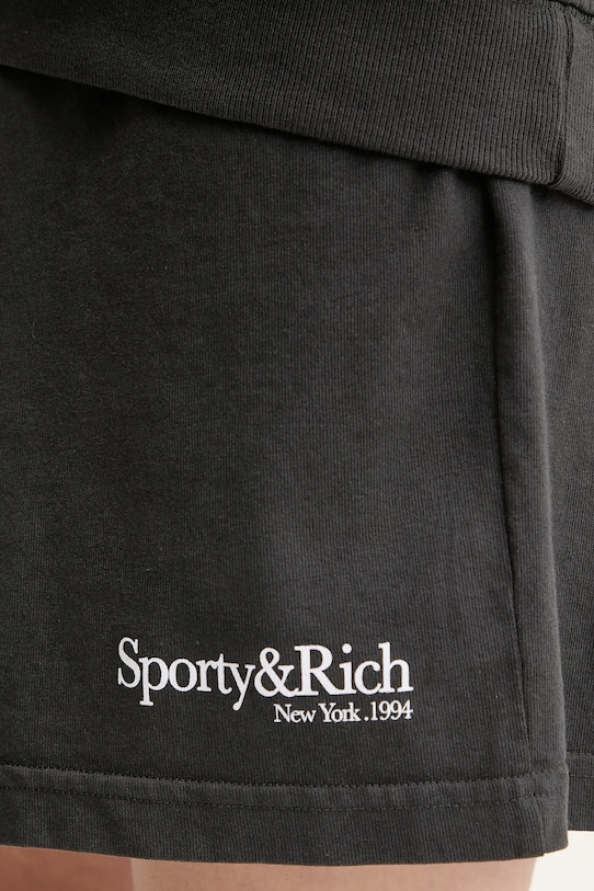 Памучен къс панталон Sporty & Rich Hwcny Gym сив SH039622016BA02