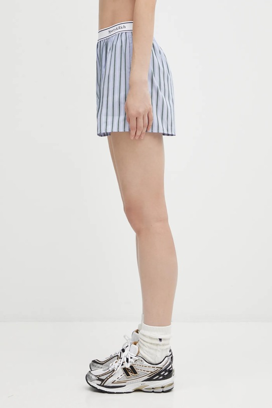 Sporty & Rich szorty bawełniane Serif Logo SH015621300MU02 niebieski AW25