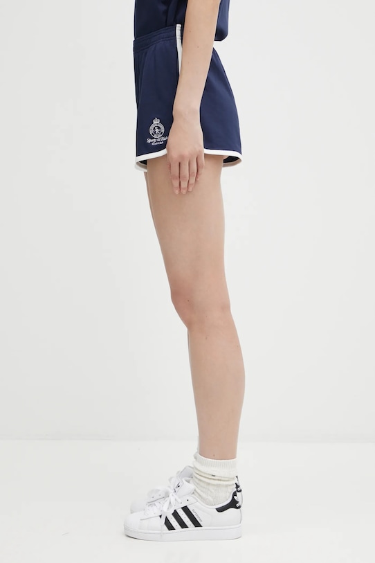 Sporty & Rich szorty Crown Tennis Pique SH050621304BL107 granatowy AW25