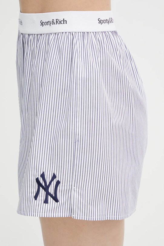 Sporty & Rich szorty bawełniane Yankees Serif niebieski SH004623631ST09