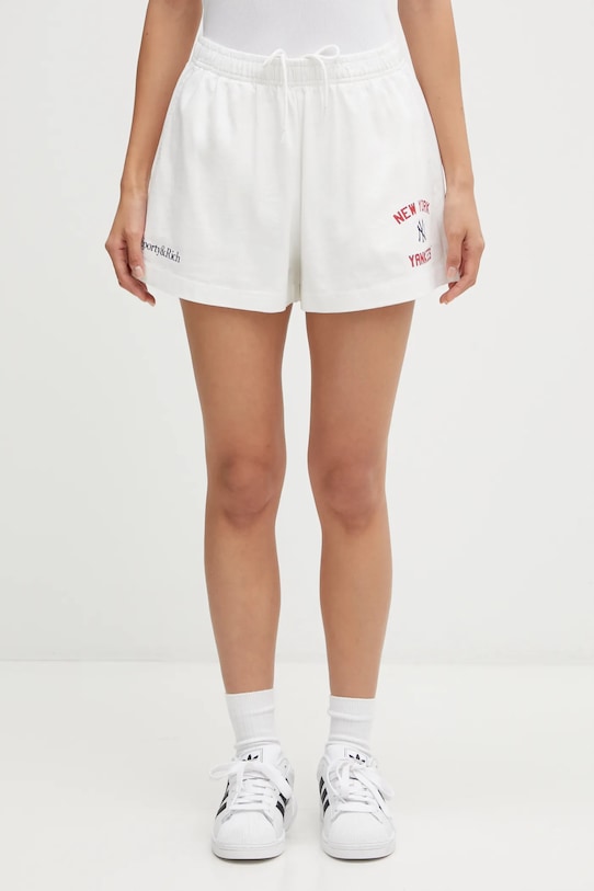 Хлопковые шорты Sporty & Rich Homerun Disco печать белый SH037623632WH01