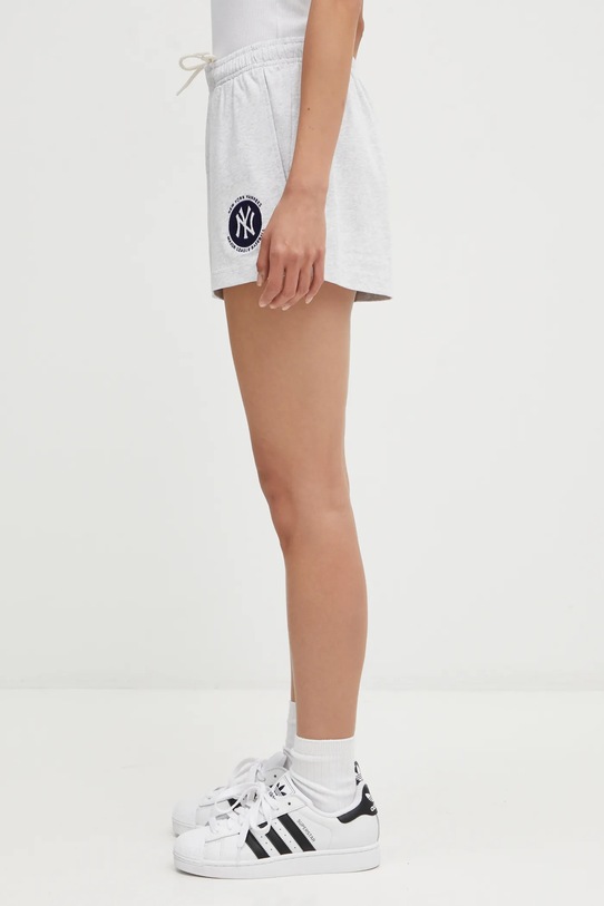 Sporty & Rich szorty bawełniane Yankees Serif Disco SH037623659GY03 szary AW25