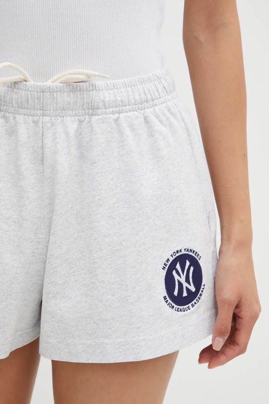Sporty & Rich szorty bawełniane Yankees Serif Disco szary SH037623659GY03