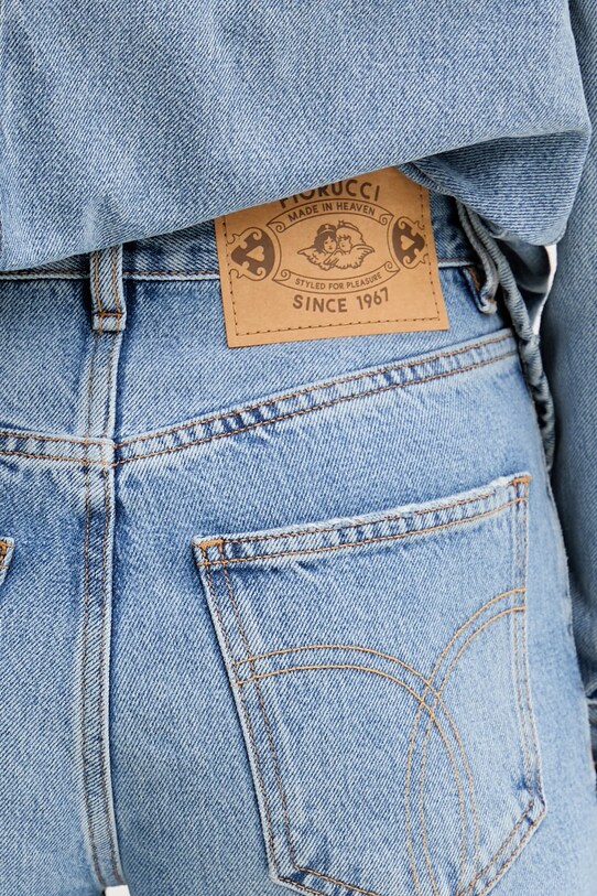 Fiorucci szorty jeansowe Bermuda Denim niebieski W02SMDSH316DN01DN01