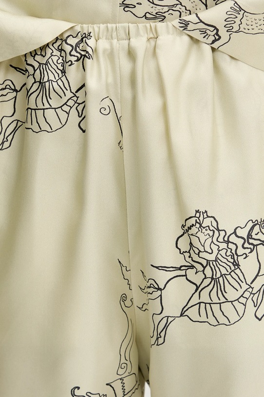 Nanushka silk shorts DYLLA beige NW25SSST31550